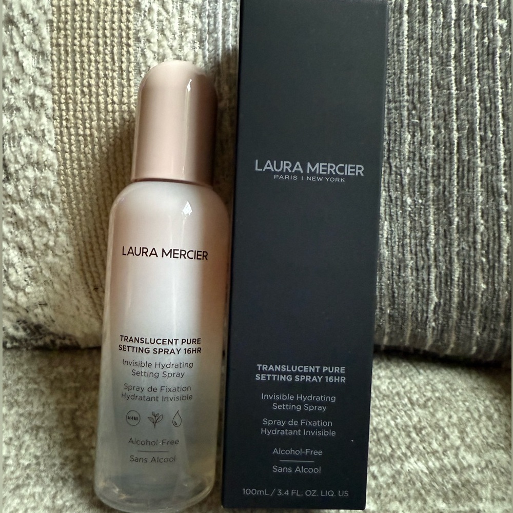 NEW NIB Laura Mercier Translucent Pure Setting Spray 16HR Full Size 100mL 3.4 Oz